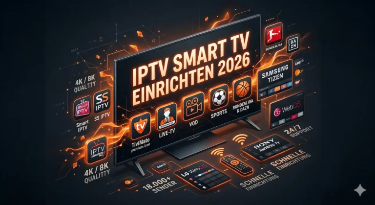 IPTV auf Smart TV einrichten &ndash; Samsung, LG und Sony Anleitung 2026