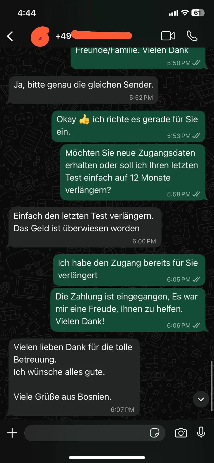 WhatsApp Kunden Chat 2